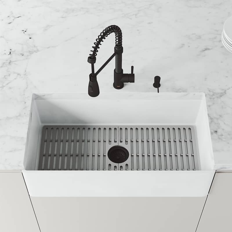 VIGO 3.5" W Kitchen Sink Drain Assembly with Strainer and Basket Stopper