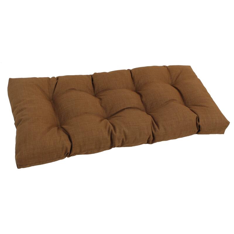 Blazing Needles All-Weather 42-inch Solid Bench Cushion - Mocha