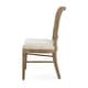 preview thumbnail 7 of 13, Reno Farmhouse Rubberwood Dining Chairs with Rattan Backrest (set of 2) by Christopher Knight Home