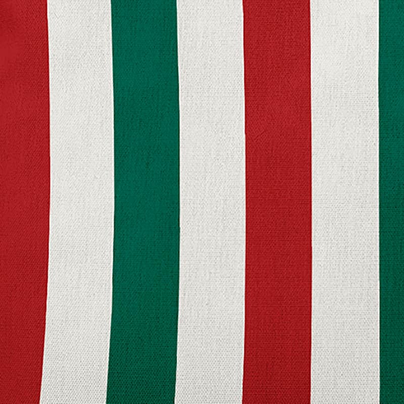 Christmas Stripes Accent Pillow