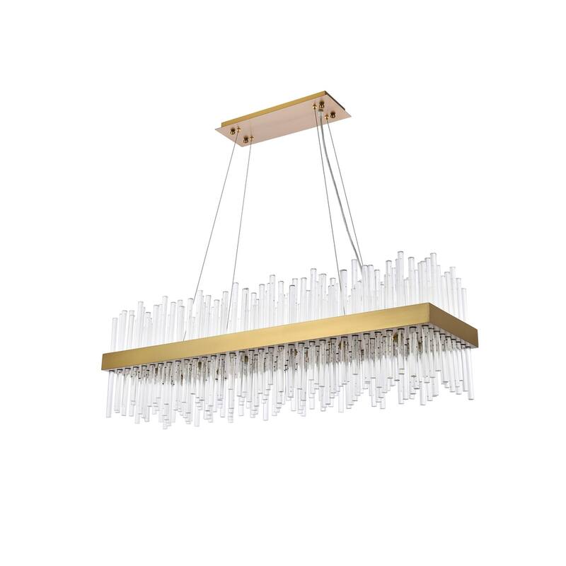 Indigo Home 42 inch rectangle crystal pendant