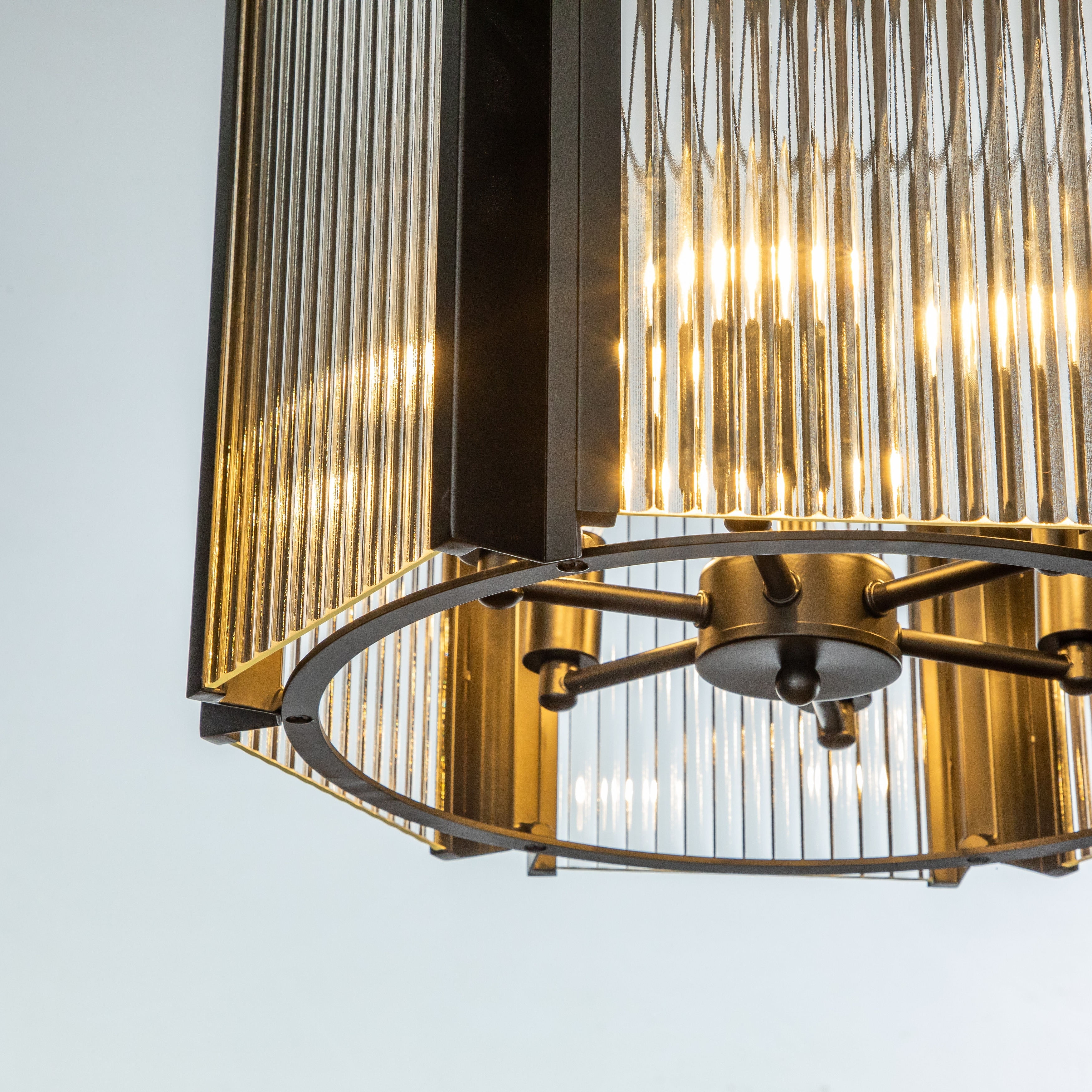 Lantern deals drum chandelier