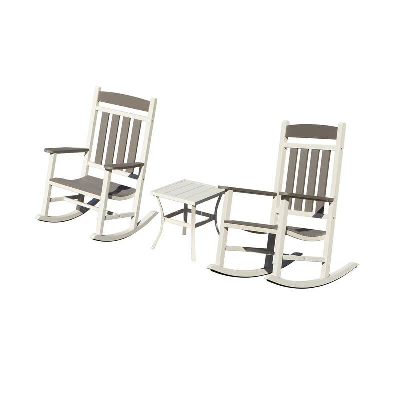 Domi Outdoor Rocking Chair Set – High Back, Weather-Resistant Porch Rockers for Patio