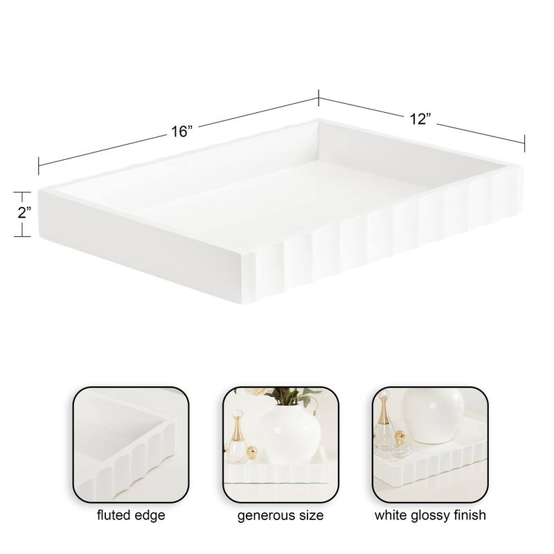 Kate and Laurel Lissi Rectangle Tray
