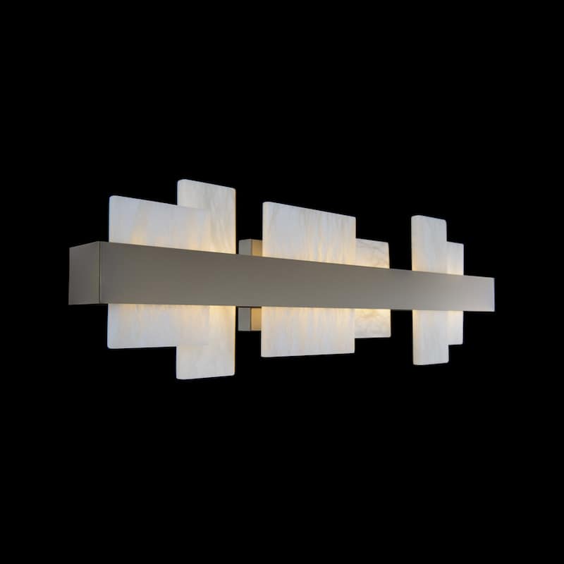Acropolis 27in LED Bath Vanity & Wall Light 3000K in Aged Brass