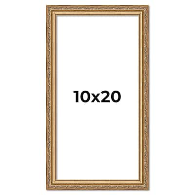 10x20 Frame Red Solid Wood Picture Frame Width 1.75 Inches | Interior Frame Depth 1 13/16 Inches