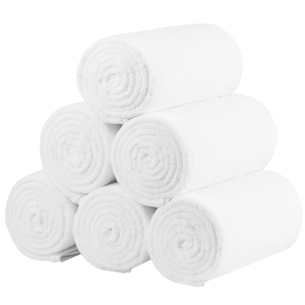 6 Pack Plush Fleece Towel Set
