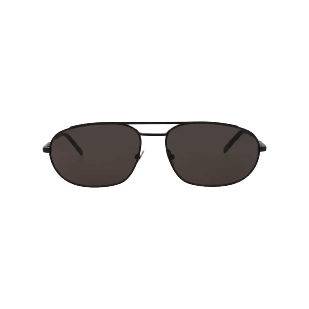 Saint Laurent Round-Frame Metal Sunglasses