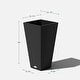 preview thumbnail 5 of 117, Pure Series Midland Planter 26 inch - 2 pack - Black