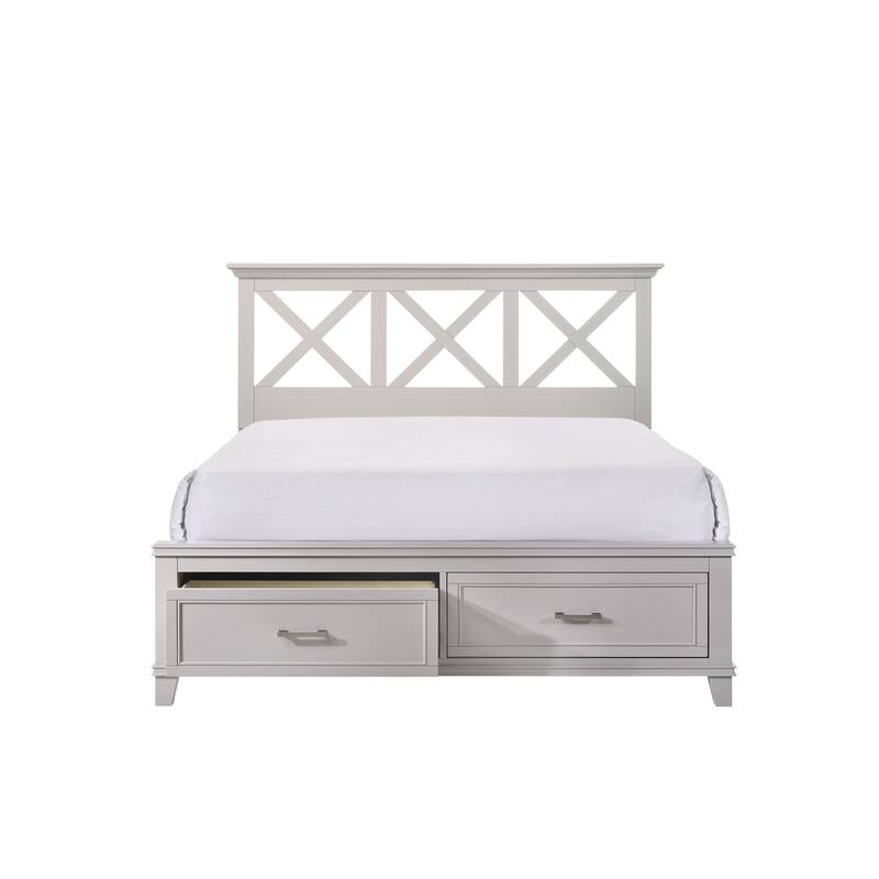 Luxurious King-Size Storage Bed with Stylish Headboard for Ultimate Comfort