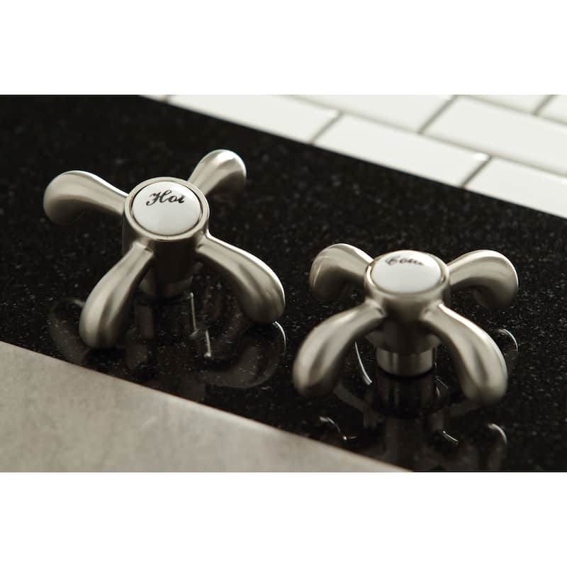 Kingston Brass French Country Bridge Kitchen Faucet with Brass Sprayer