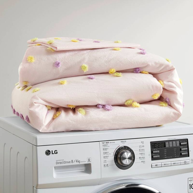 GDF Studio - Pom Pom Cotton Jacquard Comforter Set