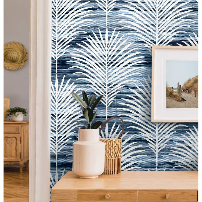NextWall Grassland Palm Peel and Stick Wallpaper