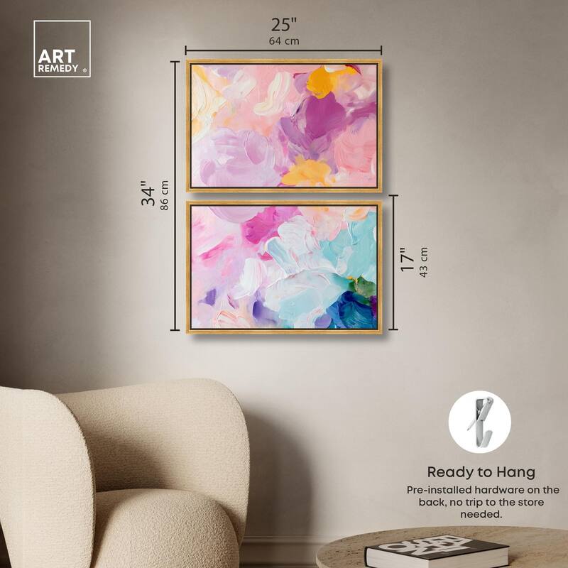 Misty Layers Canvas Set of 2 by Art Remedy