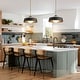 preview thumbnail 21 of 20, 1-Light Modern Dome Frosted Glass Globe Pendant Light For Kitchen Island