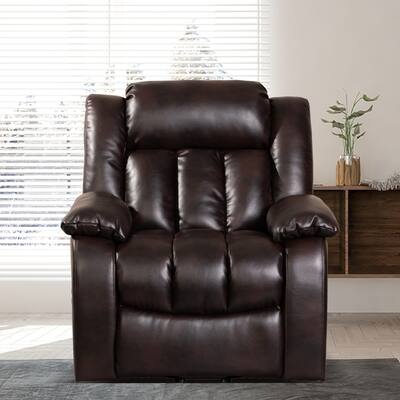 Lift Assist Motion Recliner, Electric Power Sofa Chair for Elderly, Solid Structure Recliner with Side Pocket and USB Port