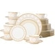 preview thumbnail 1 of 9, Noritake Trefolio Gold 40-Piece Dinnerware Set, Service for 8