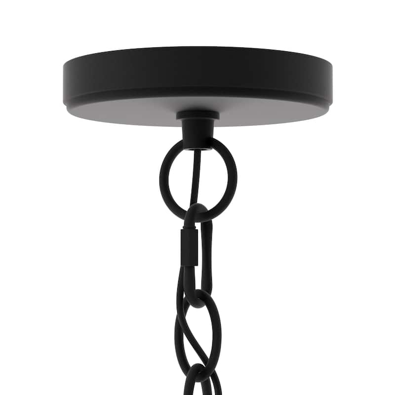 Farmhouse Rustic 6-light Round Wagon Wheel Chandelier - 23