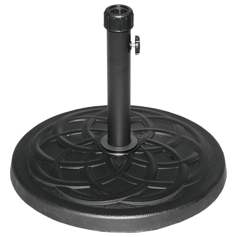 Davee Furniture 27 LBS Heavy Duty Resin Free Standing Umbrella Base Black - 18.1*18.1*13.57 inches - Black