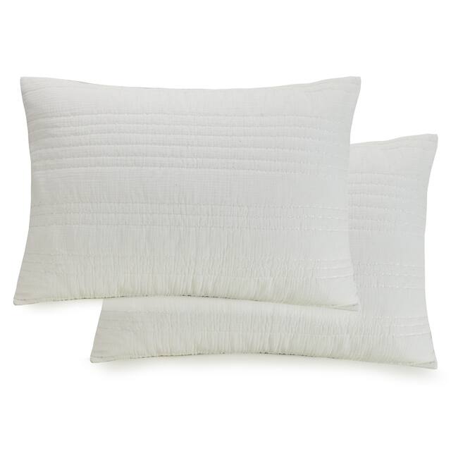 1977 Dry Goods Atmosphere Sham Pair, White