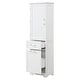 preview thumbnail 25 of 23, Freestanding Tall Bathroom Storage Cabinet, with 2 Different Size Drawers and Adjustable Shelf, Painted Finish