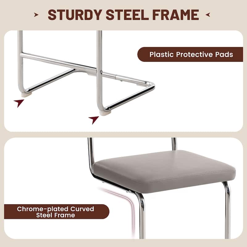 Set of 3 Counter Height Bar Stools with Woven Rattan Back and Footrest for Kitchen Island - 26" H