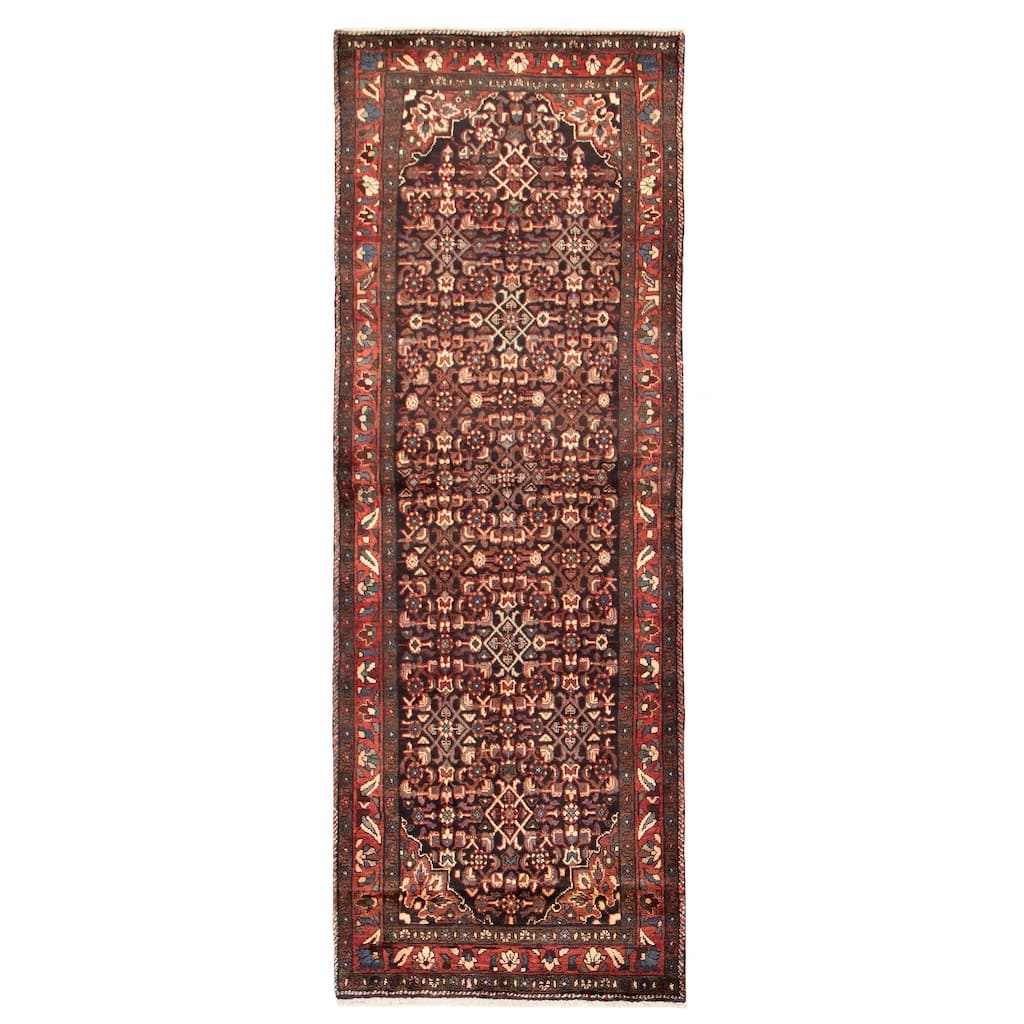 Andelz Black, Red Rug 3'6" x 9'10" - 3'6 x 9'10