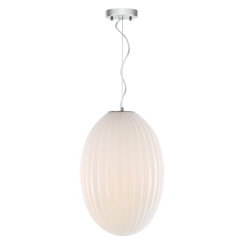 Light Society Opal 12" Glass Pendant Light