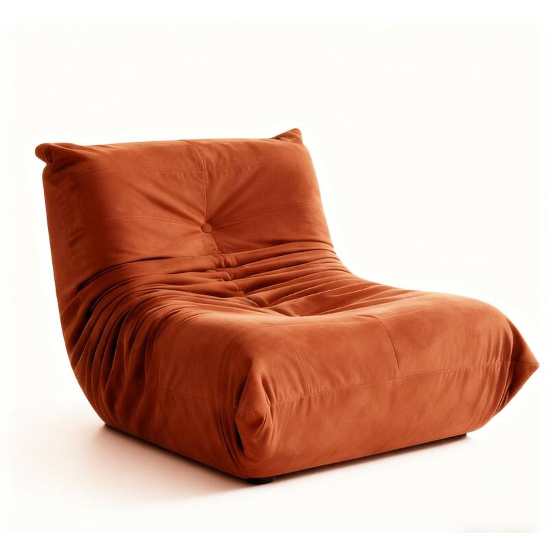 Button-Tufted Accent Chair Bean Bag Chair / Living Room Lazy Sofa Lounge Chair Reading Chair