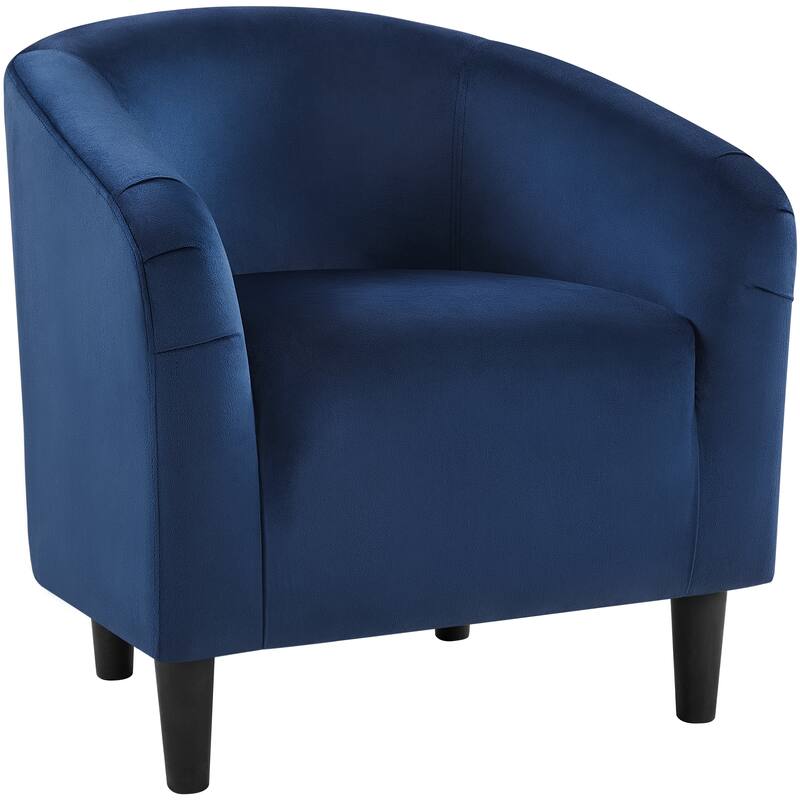 Yaheetech Club Chair Accent Arm Contemporary Style - Navy Blue