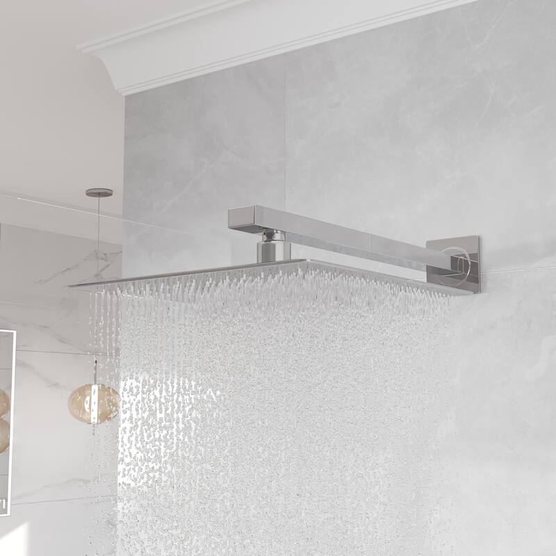 Eviva Edge Shower System with Slide Bar Hand-Shower and Thermostatic Valve