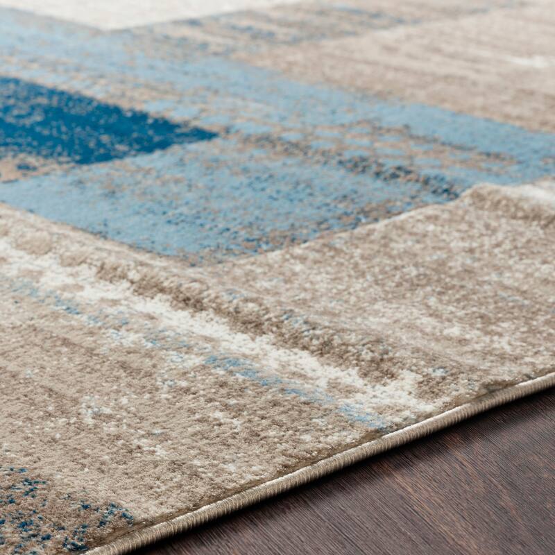 Livabliss Colma Color Block Multicolor Area Rug
