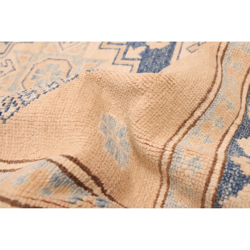 ECARPETGALLERY Hand-knotted Finest Ghazni Tan Wool Rug - 9'9 x 13'1