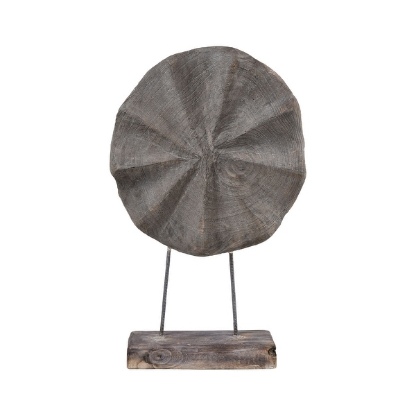 34.25" Gray Sun and Salt Sculpture Table Top Decoration - N/A