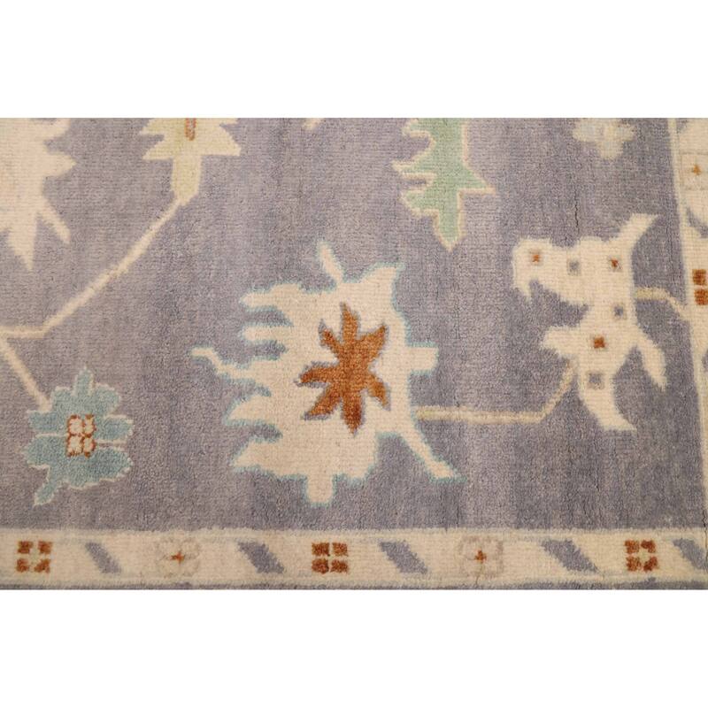 ECARPETGALLERY Hand-knotted Modern Oushak Grey Wool Rug - 7'11 x 9'11