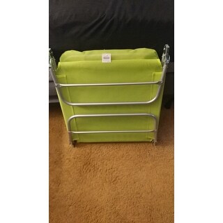 Outsunny Aluminum Lightweight Outdoor Patio Folding Chaise Lounge Chair - Green