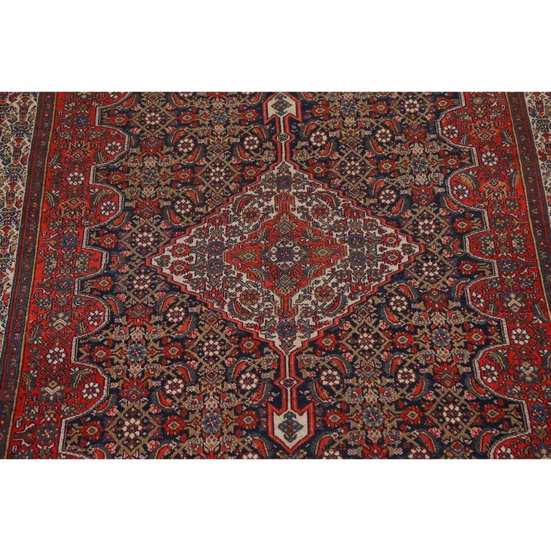Pre-1900 Antique Malayer Persian Wool Runner Rug Hand-knotted Carpet - 6'10" x 16'9"