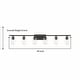 preview thumbnail 12 of 10, Acroma 6 - Light Dimmable Vanity Light-UL - N/A