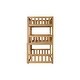 preview thumbnail 13 of 11, Twin Size Triple Rubber Wood Bunk Bed, Oak
