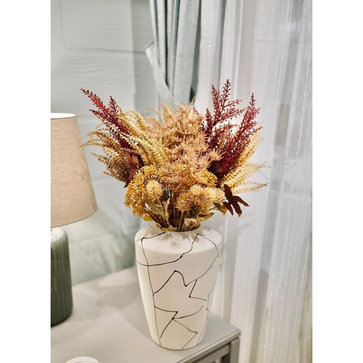Modern Abstract Milky White Vase