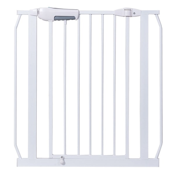 metal baby gate with door