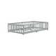 add an access code for a recipient Images High Quality... Twin Size Floor Bed with Fence Guardrails and Door, Floor-Level Access ...