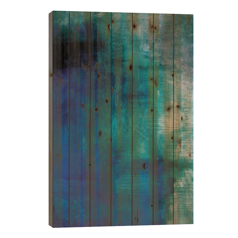 Deliberation Print On Wood by Michelle Oppenheimer - Multi-Color - 26x18x1.5