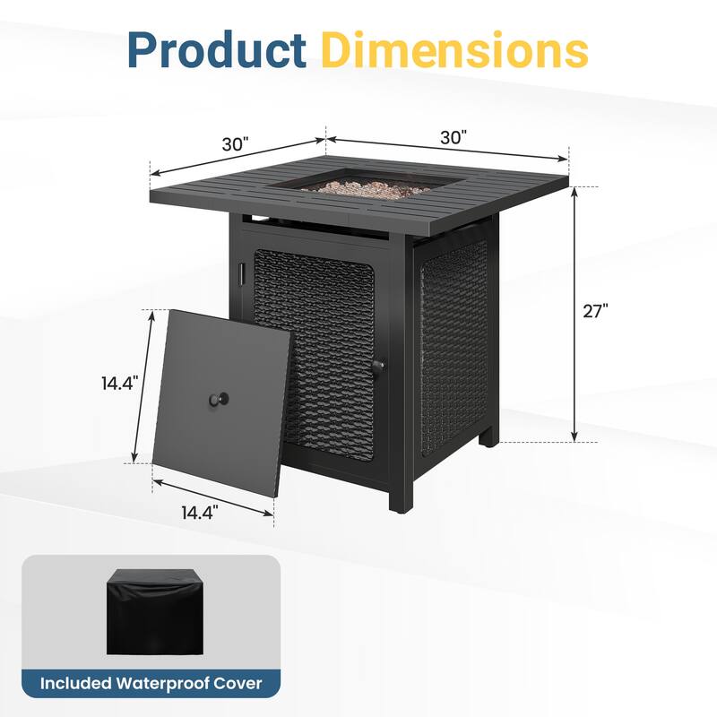 30'' Propane Fire Pit Table