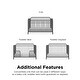 preview thumbnail 5 of 12, Raven 3-in-1 Metal Convertible Crib-Gray