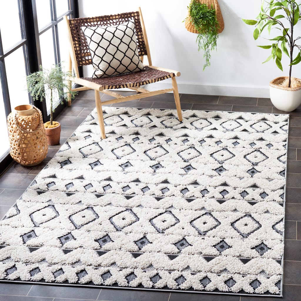 SAFAVIEH Cottage Dusica Indoor/ Outdoor Moroccan Boho Rug