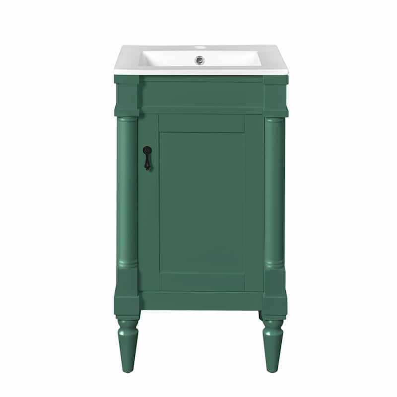 18-Inch Modern Bathroom Vanity with Sink