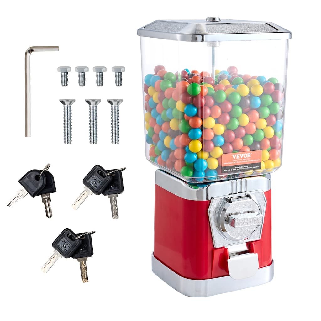 VEVOR Gumball Machine for Kids Home Candy Vending Machine PC Gumball Dispenser Bubble Gum Machine for Game Stores