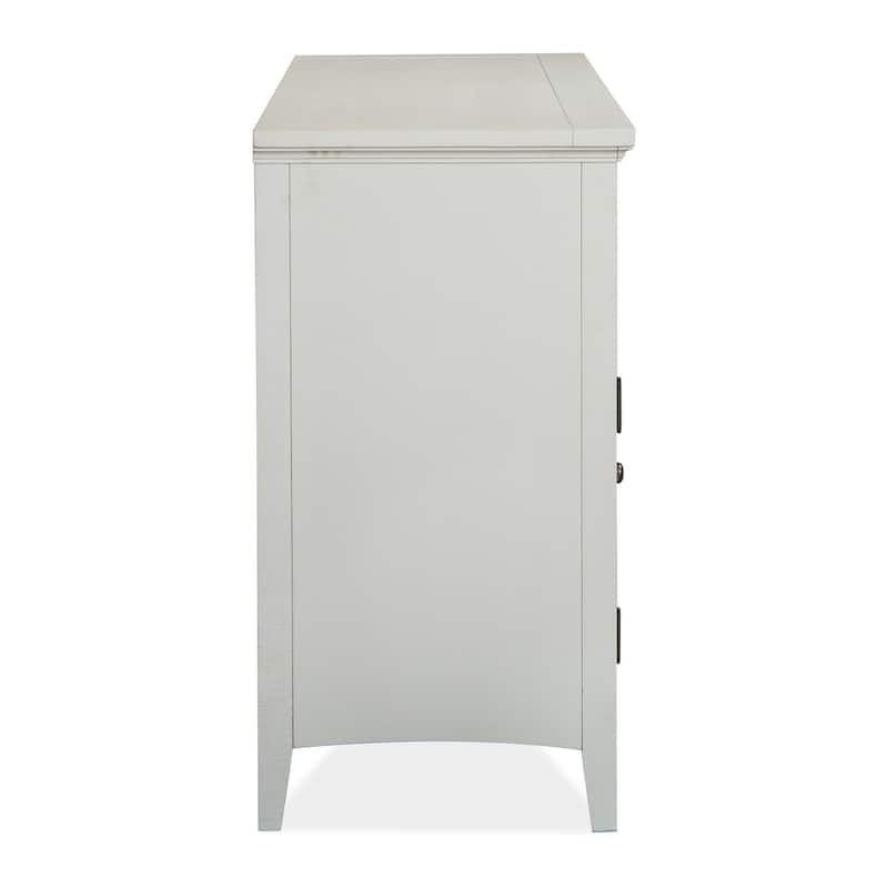 Magnussen Home Heron Cove Chalk White And Dovetail Grey Buffet - 66''W x 19''D x 36''H