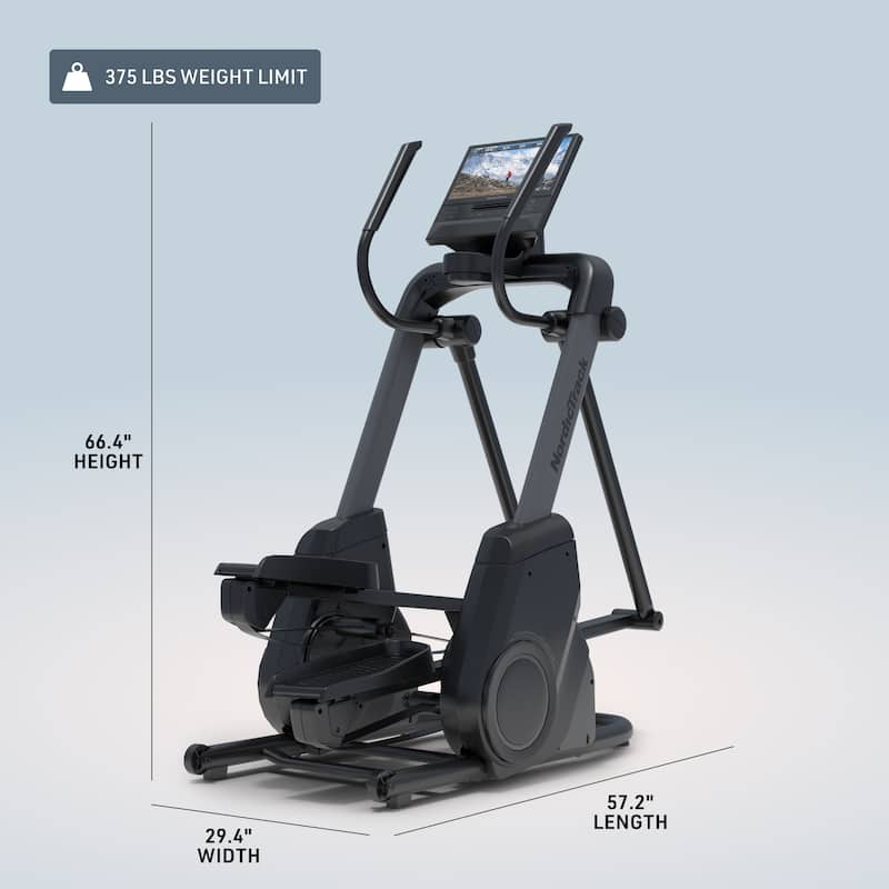 NordicTrack X16 Elliptical with 16" Touchscreen and 26 Resistance Levels; Perfect for Low-Impact Cardio Workouts